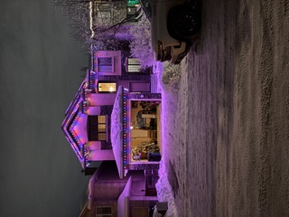 Two-storey home lit with permanent LED